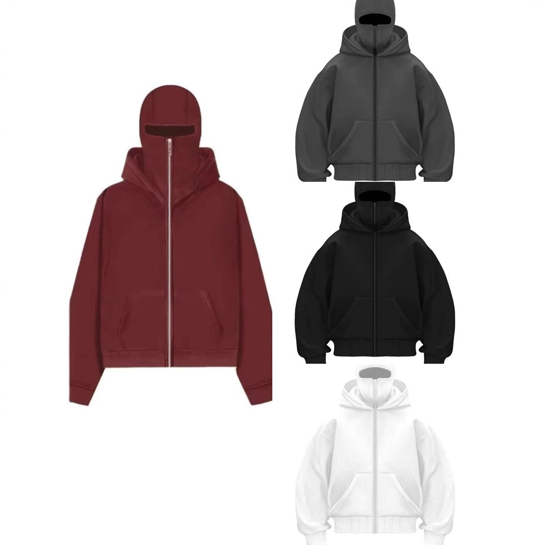 Hoodie Jacka med Dragkedja 🧥