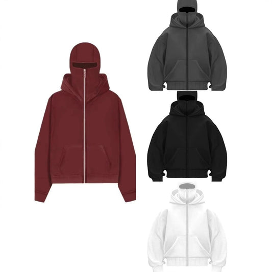 Hoodie Jacka med Dragkedja 🧥