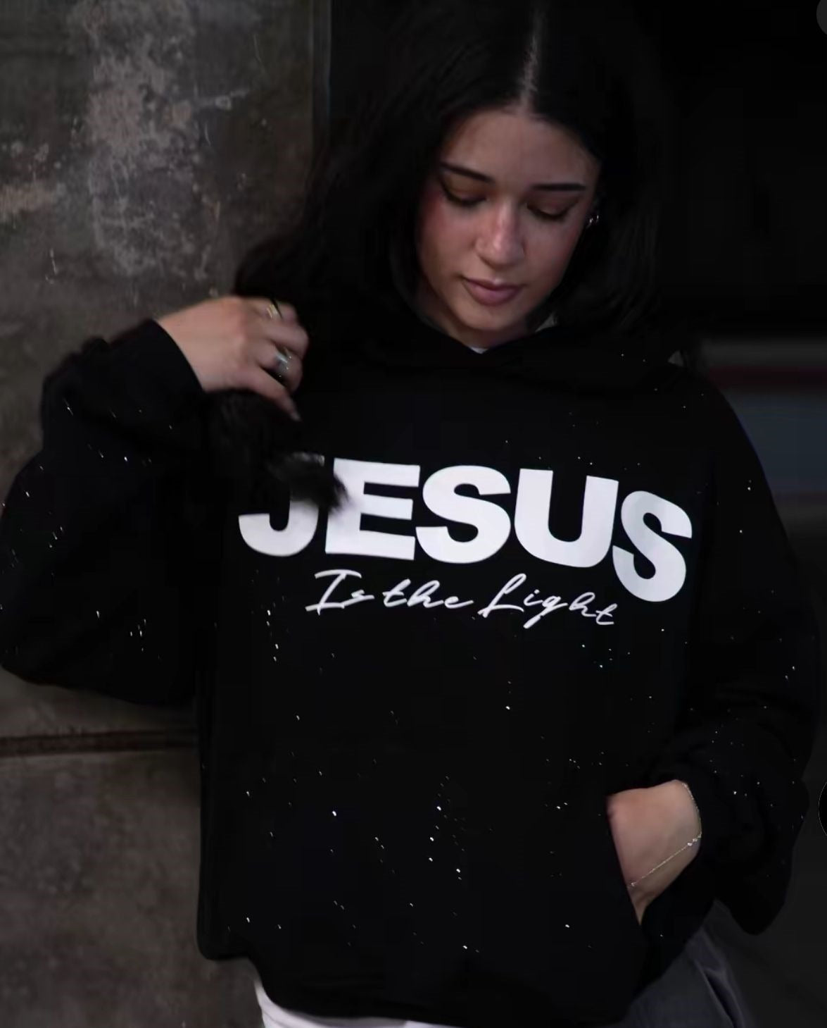 Pullover Hoodie med 3D-tryck 💕